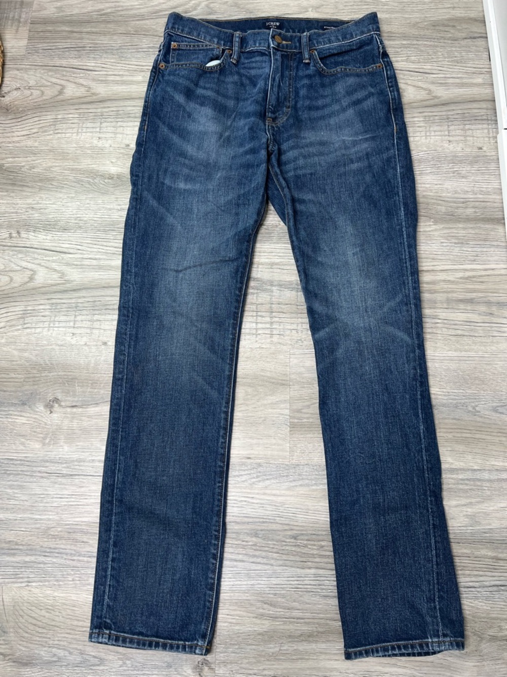 J. Crew FLEX Straight Jeans in Medium/Dark Wash size Mens W30 / L32
